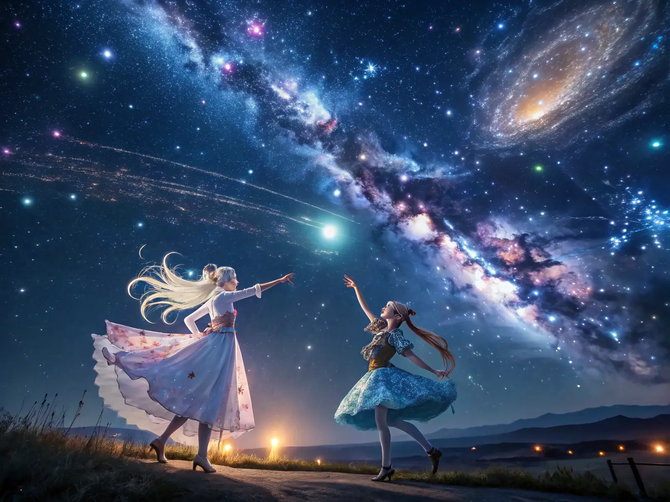 A vibrant illustration depicting a child surrounded by a glowing, layered aura, each layer representing a different body (physical, etheric, astral, etc.). The background is filled with stars and cosmic elements, symbolizing the connection to the universe.