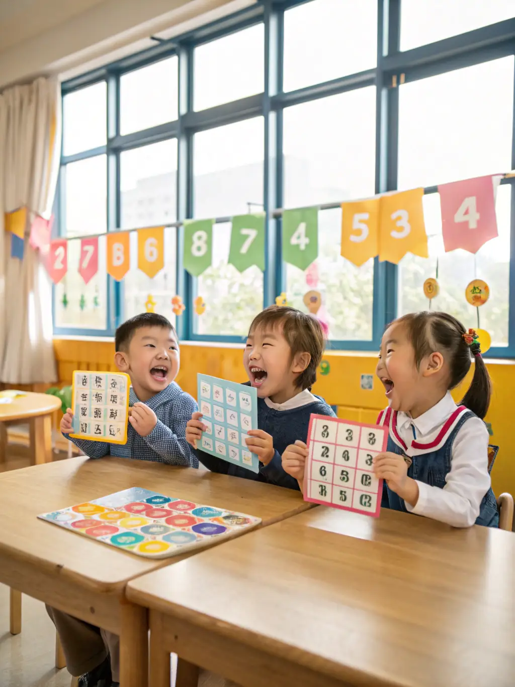 An image of children drawing different geometric shapes, with each shape associated with a different emotion (e.g., circle for happiness, triangle for excitement, square for stability), demonstrating the link between geometry and emotional expression.