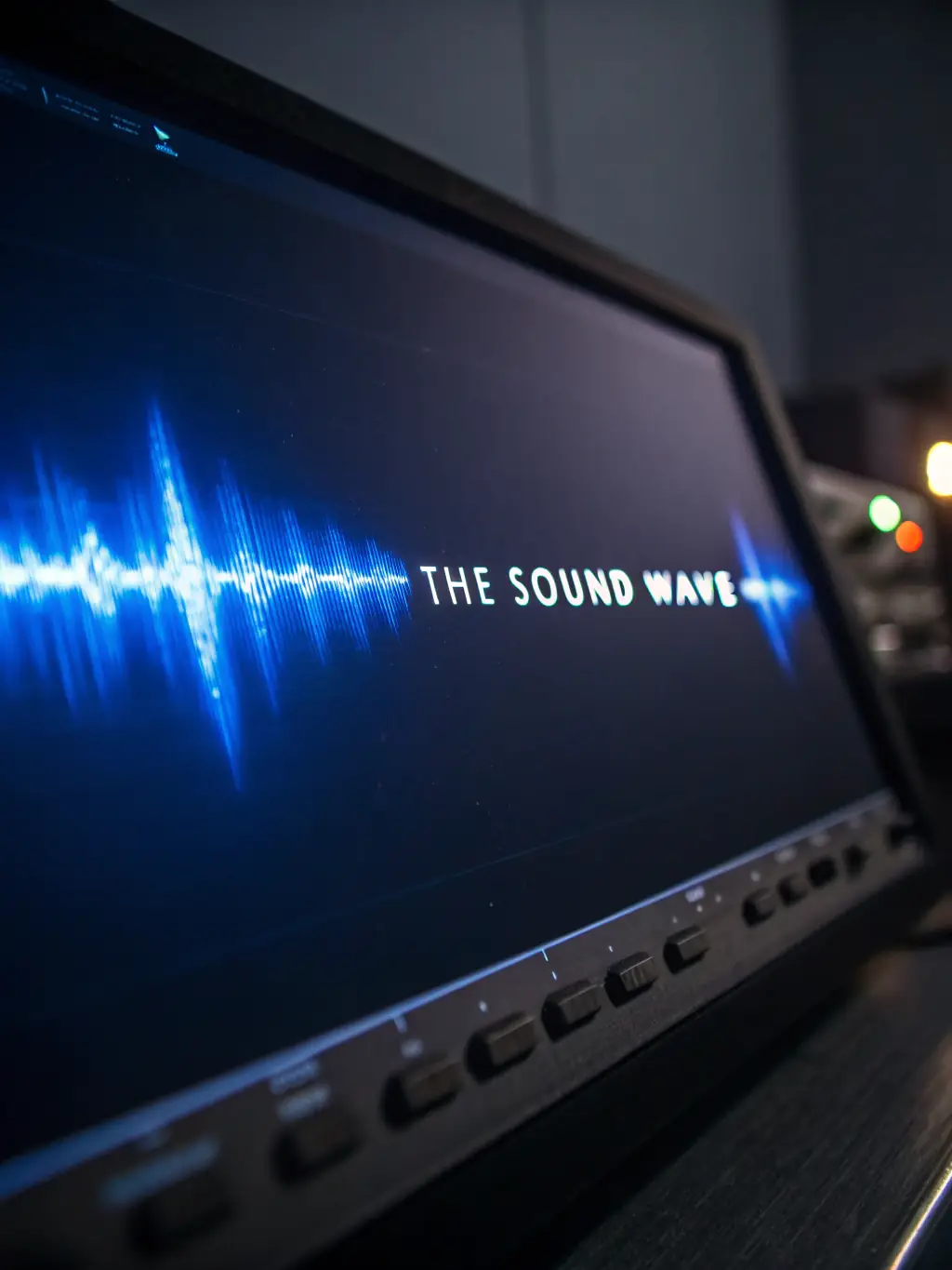 A visually appealing graphic showcasing different sound waves and light frequencies interacting, representing the concept of Frequency and its impact on well-being, for the Mission All One website.